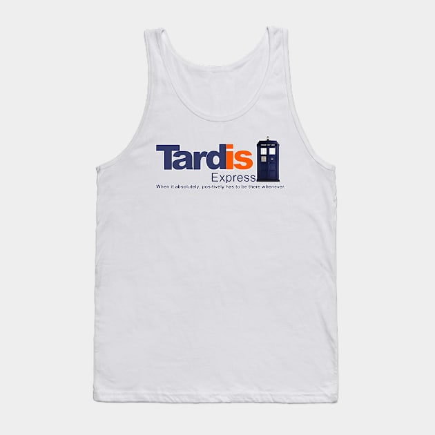 Tardis Express Tank Top by DistractedGeek